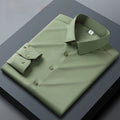 Long sleeved shirt for men's business casual orange | SAMAG