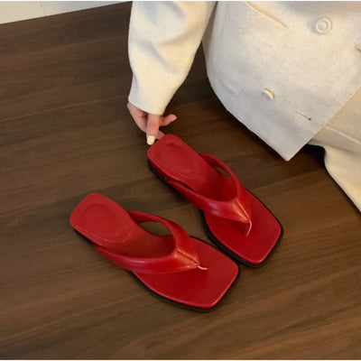 2026 Women's Wedges Heel Flip Flop Shoes Summer  Women Fashion Clip Toe Slippers Casual Comfort Beach Vacation Slides Shoe