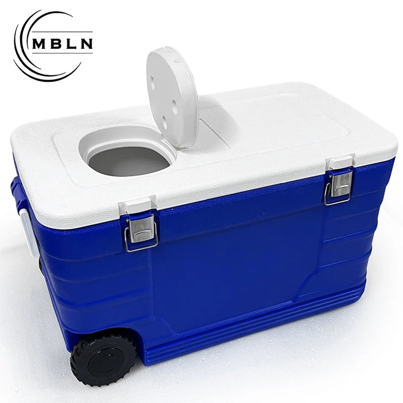 MBLN 52L Fishing Cooler Box with Wheels, Large Capacity - View 5 | SAMAG