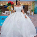 Customized Plus Size Lace Wedding Dresses Bridal Gowns - View 3 | SAMAG