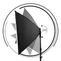 SH 2Pcs 50x70cm Photo Studio Kit With Softbox LED Bulbs Light Tripod for YouTube, Tiktok, Studio Portraits, Photography