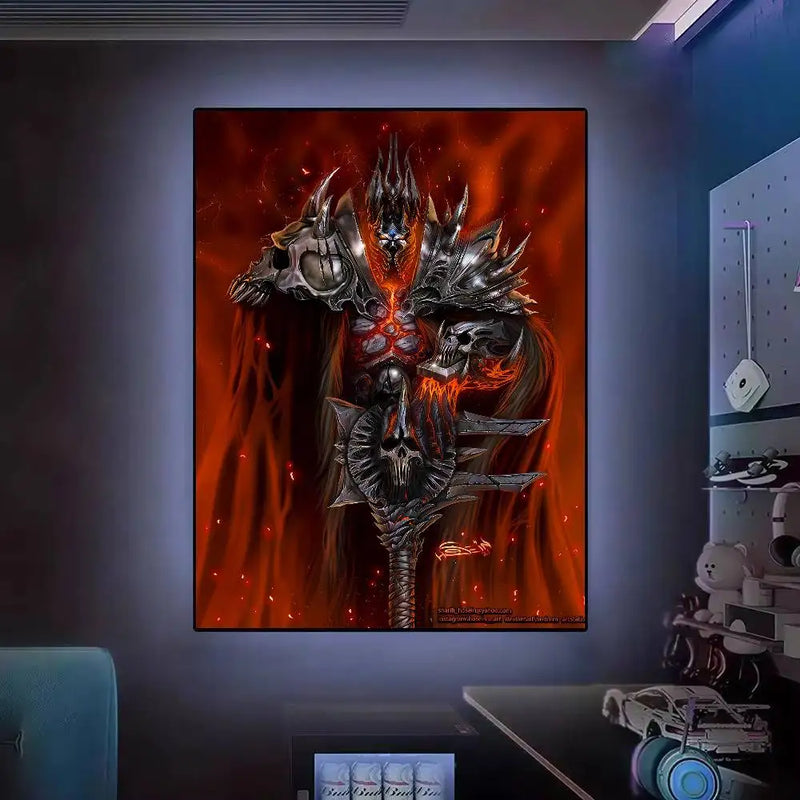 Poster High Quality Print Waterproof Wall Art Sticker For Bar Living Room Decor Gift World Of Warcraft Hot Video Game