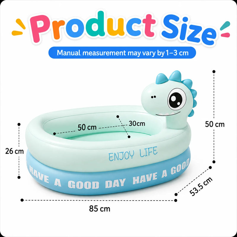 1PC Portable Inflatable Baby Bath Tub, Newborn Children Household Folding Bathtub, Sitting & Lying Position Baby Bathtub