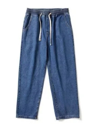Trendy Men's American High Street Faded Jeans Summer Thin | SAMAG