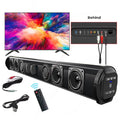 BS-10 TWS Bluetooth 5.0 HIFI Desktop Soundbar Audio System Built-in 4 Speaker Support RCA AUX TF-Card 3D Stereo Surround Sound