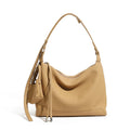 HIFASHION Genuine Cowhide Leather Hobo Bag Women Soft Half Moon Underarm Shoulder Purses Elegant Commuting Crossbody Handbags
