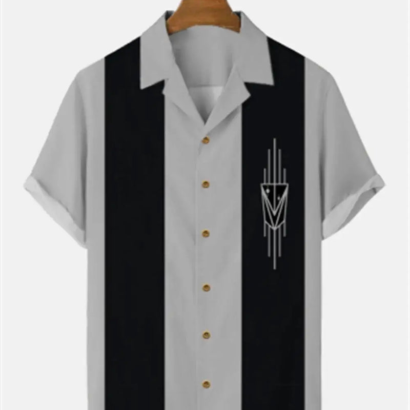 Stripes Simple Casual Dress Shirts European Size Men's | SAMAG