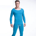 Men thin Model slim round neck base shirt long Johns youth warm suit underwear men
