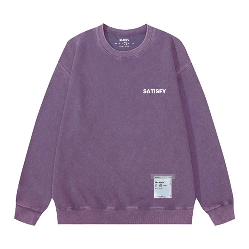Satisfy Men's round-neck sweatshirt Running Print Vintage | SAMAG