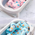Baby Bath Seat Support Mat Foldable Baby Bath Tub Pad Chair Newborn Bathtub Pillow Infant Anti-Slip Soft Comfort Body Cushion