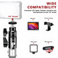 Lanxire Light Stand Adapter with 1/4" Screw Ball Head for Studio Monitor Stand Camera Mount Photo Studio Photography Light Stand