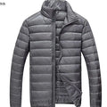2026 Men Black Hooded Coat, Blue Zipper Control Winter Down Jacket, Green Lightweight Design Parkas Jaqueta, Asian Size M-5XL