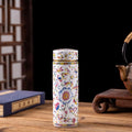 500ML Double-layer Ceramic Cups Enamel Thermos for Tea High-temperature Home Office Resistant Cups with Lids Portable Travel Mug