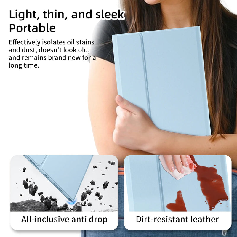 Tablets Keyboard Case For iPad 10th 11th A16 Generation Air 11 2025 Air 4 5 10.2 9/8/7th 10.5 9.7 Pro 12.9 13 11 Mini 6 7 Cover