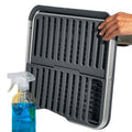 Aluminum Fold Flat Dish Drying Rack 2 Tier with Drainboard Collapsible for Kitchen Counter Space Saving - View 5 | SAMAG