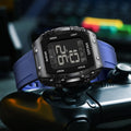 SMAEL Outdoor Sports Watches Fashion Leisure Men Watches 5ATM Waterproof Rectangle 8108 LCD Display Digital Student Wristwatches