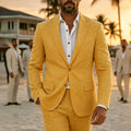 2 Pieces Lightweight Linen Suit Separates Jacket with Pants for Men Summer Wedding Groom Tuxedo Vestidos Madre Del Novio 2026