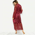 Sleepwear Women's Bathrobe Sexy Lingerie Lace Satin | SAMAG