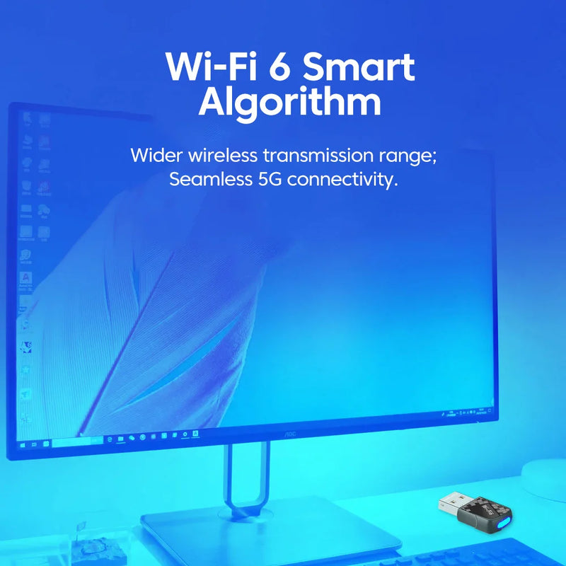 DRIVER FREE AX900 USB WiFi 6 Bluetooth 5.4 Adapter 2 in 1 Dongle Dual Band 2.4G&5GHz Network Wireless Wlan - Visuel 2 | SAMAG