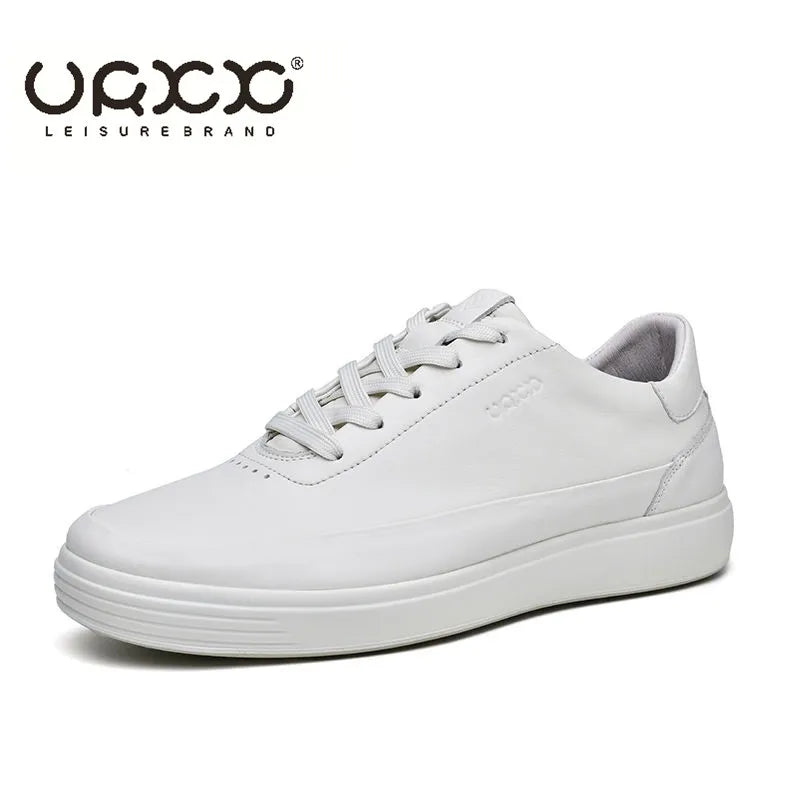 High Quality Men's Genuine Leather Shoes Summer Comfortable Sneakers Fashion Men Shoes Soft Leather Versatile Skateboard Shoes