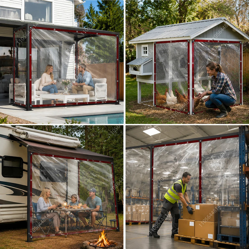 Clear PE Waterproof Tarpaulin Thick Transparent Plastic | SAMAG