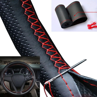 Car Steering Wheel Cover Needles And Braid Thread | SAMAG