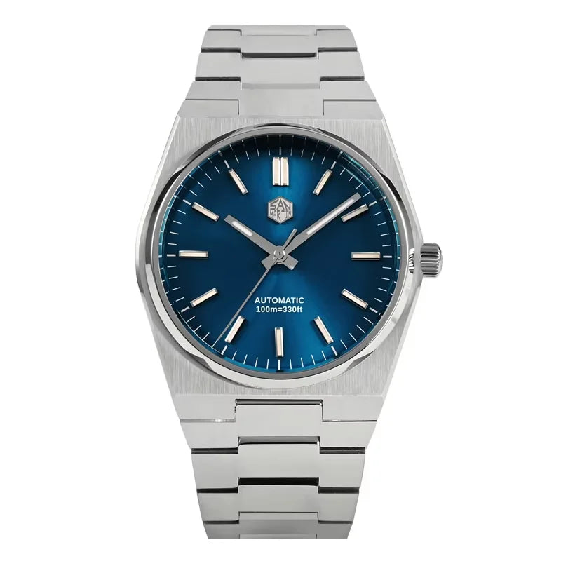 San Martin Classic Men Watch 40mm Miyota 9015 Luxury Dress Automatic Mechanical Wristwatch Quick Release Bracelet SN0023 Reloj