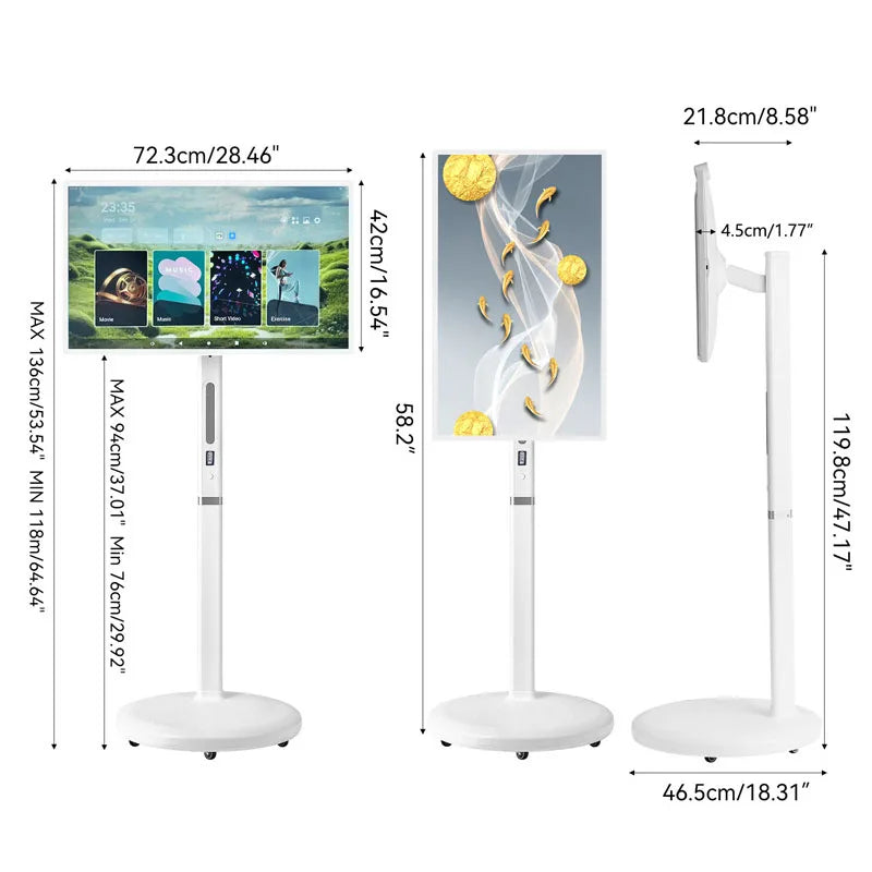 Factory Price 32 Inch Portable Touch Screen Smart TV 8+128GB WiFi Screen Casting 8 Core Stand By Me Screen Remote Control
