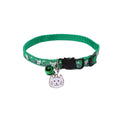 Adjustable Pet Cat Collar Quick Release Safety Buckle Anti-choking Puppy Collar with Cat Face Pendant Bell Cat Pattern