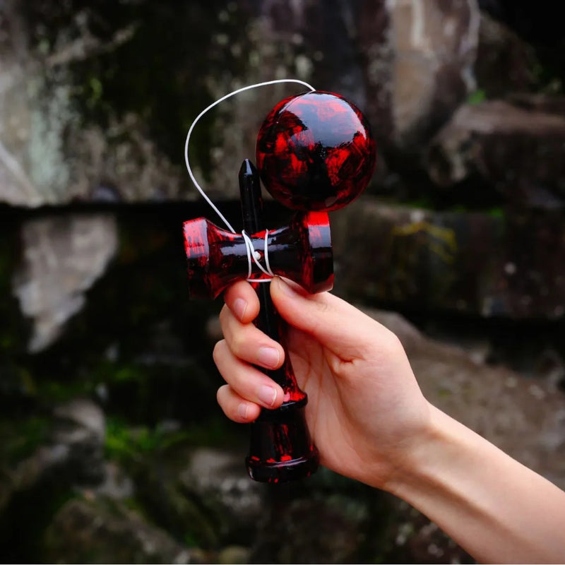 Kendama Toy Ball Graffiti Painted Outdoor Fitness Balls Train Eye-hand Agility CoordinationChildren Adults Outdoor Sports Ball