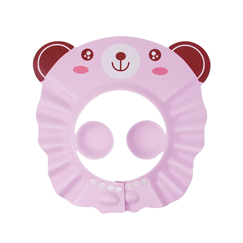 Cute Animal Shower Cap Safety Eye Protection Ear Protection Lightweight Cute Cartoon Baby Bath Protective Cap Shampoo Bath Care