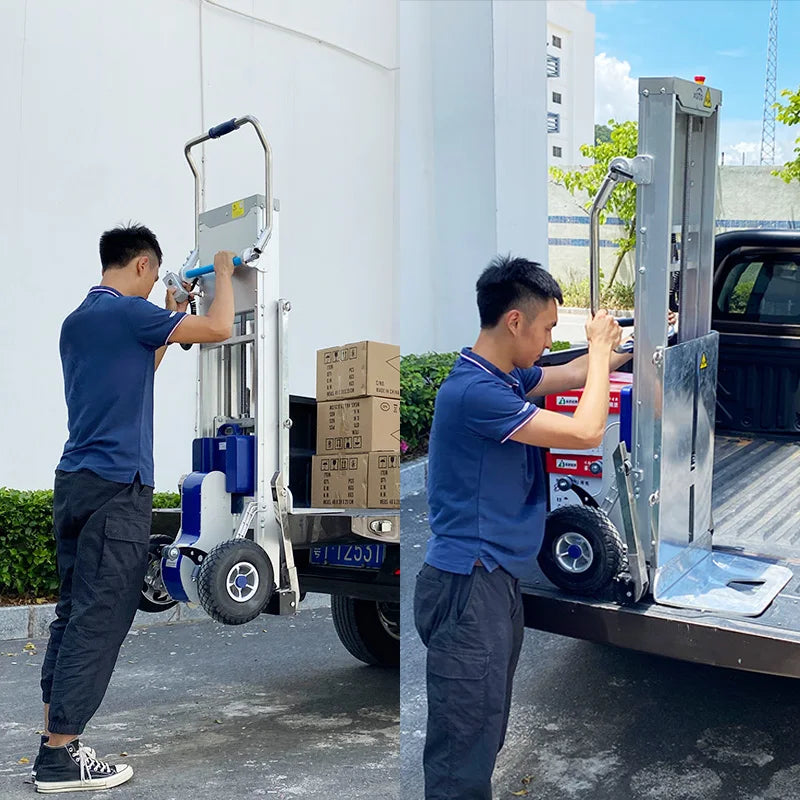 Industry Hand Truck Foldable Trolly Cart Folding Tool Trolley Hydraulic Mini Lifters Electric 2 Wheels Trolleys Cargo
