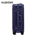KLQDZMS Cabin Suitcase Full Aluminum Magnesium Alloy Boarding Box 20"24"26"29 Inch Large Capacity Trolley Case Business Luggage