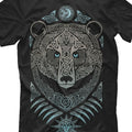 Creative Design Russian Spirit Russia Slavs Bear Runes Printed T-Shirt. Summer Cotton Short Sleeve O-Neck Mens T Shirt New S-3XL
