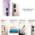 Vivo V50 Lite 5G Global Edition Smartphone 2026 Latest Model 6.77-inch 120Hz AMOLED Display 6500mAh Battery 8+256GB Smartphone