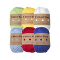 E8BD 6 Rolls Handmade Fabric Strip DIY T - shirt Yarn Knitting for Crocheting and Crafting for Hand Bag - View 8 | SAMAG