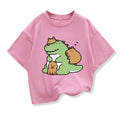 Children's T-Shirt Capybara Printed T-shirts Baby T-Shirt Cartoon Boys Summer Clothes O-Neck Kids Shirt Fashion Child T-Shirt