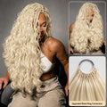Miracle Knots 613 Color Honey Blonde Crochet Human Hair Deep Wave Feather Knotless Pre Separated Boho Braids Quick Install