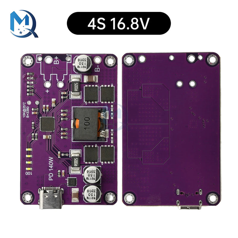 PD3.1 140W High Power Fast Charger Module 3S 4S 5S 6S Type C Interface Li-ion Battery Charger/Discharger Module