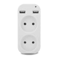 New EU Plug Adapter Conversion Plug Multifunctional Socket Portable Dual Usb Port German French Russian Universal Socket