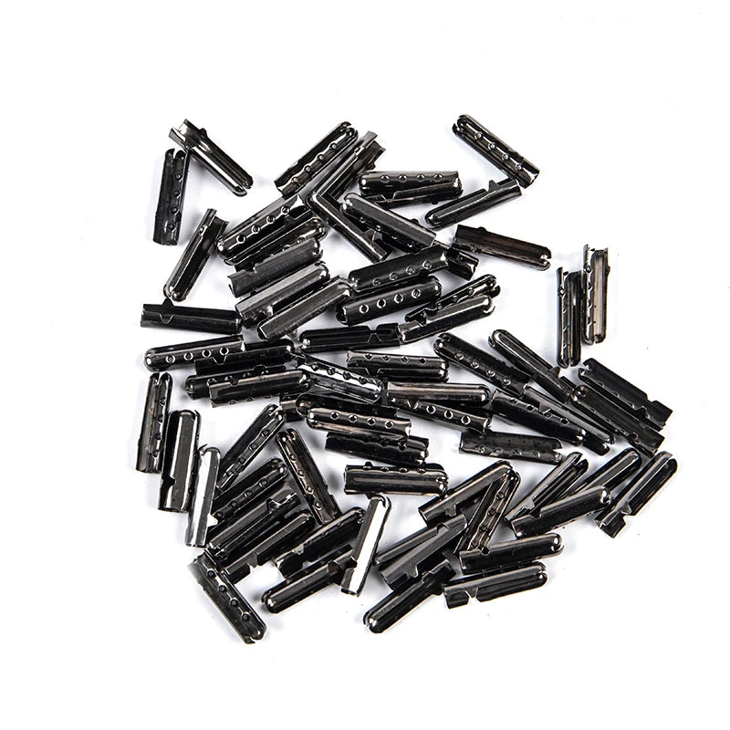 10/50Pcs Shoelace Head  DIY Shoelaces Repair Shoe Lace Tips Rope Head Clip.