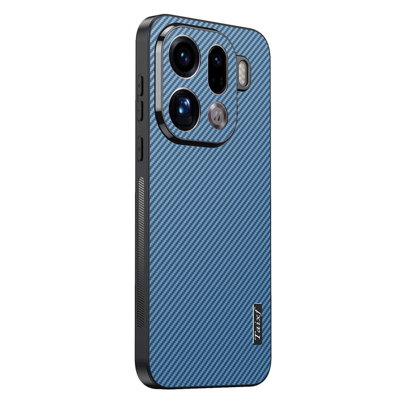 Carbon Fiber Pattern Non-slip Phone Case For Oppo Find X9 X9Pro Shockproof Silicone Lens Protection Cover For Find X9 Pro Shell