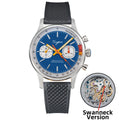 Sugess Pilot Watch with Seagull Movement Swanneck Wristwatch Mechanical Chronograph Sappire Crystal Military Limited Racing 1963