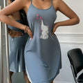 A new style of cute elephant-patterned halter dress | SAMAG