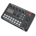 F998 Live Sound Card With DJ Mixer Effects Voice Changer Bluetooth-compatible Audio Interface Mixer For Live Streaming Singing