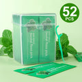 4 Fruit Flavors Individually Wrapped Dental Floss Picks, Mint Strawberry Orange Grape Disposable Floss Sticks, Smooth Flexible