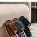 Men's open Toed Slippers Autumn and Winter Indoor Anti slip Breathable Bedroom Silent Couple's home Shoes for Srping and Autunm