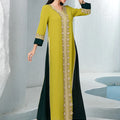 Eid Diamonds Abayas for Women Luxury Dubai Kaftan Muslim Evening Party Maxi Dress Turkey Kaftan Morocco Caftan Femme Musulmane