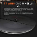 ELITEWHEELS 700C Carbon Disc Wheel AERO Shape UD Matte Wide Wheels Clincher Tubular Tubuless Triathlon bike TT-Wing