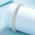 Classic Full Diamond Light Luxury Fashion Bracelet Women Moissanite PT950 Platinum Exquisite Craftsmanship, Long-lasting & Shiny
